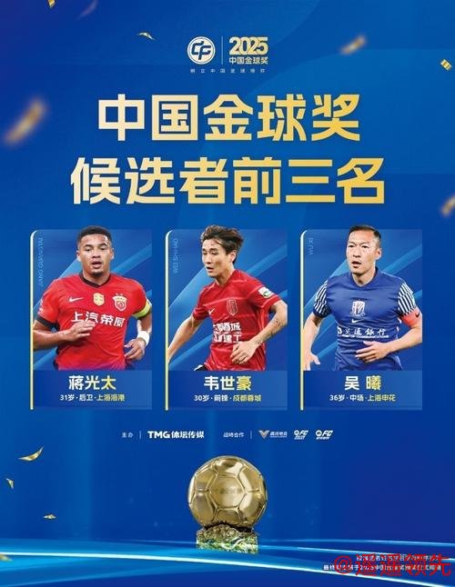 2025中国金球奖各奖项前三名揭晓，U23国足两人入围